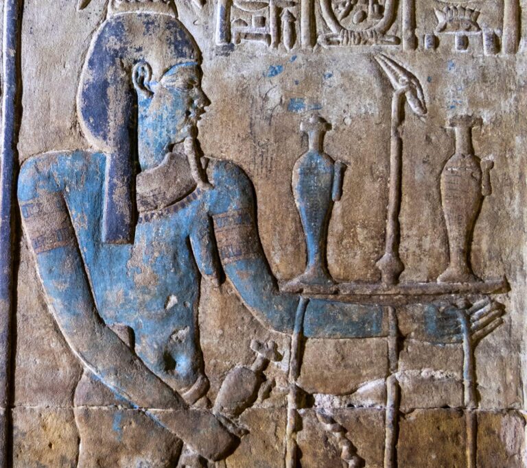 temple of edfu blue