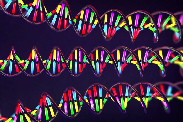 dna molecules illustration