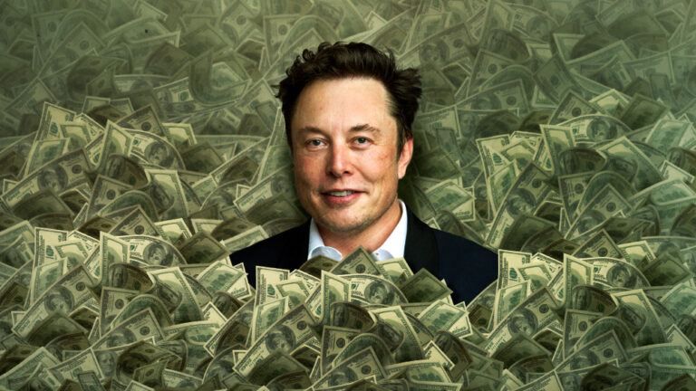 elon musk money pile