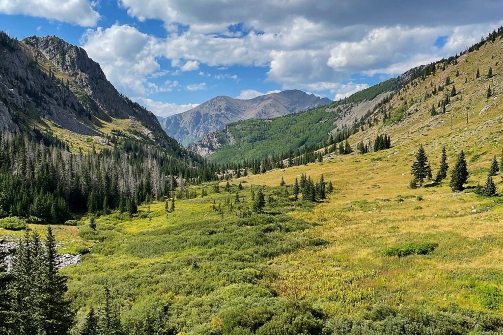 north crestone creek valley u shaped